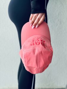 Pink Runner futó sapka - lazac színben